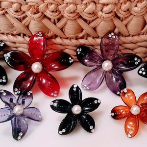 Plumeria Hair Clips
